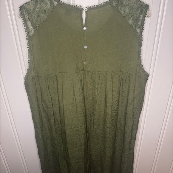 Green Sleeveless Dress by Zac & Rachel - Size 1X - Picture 5 of 8